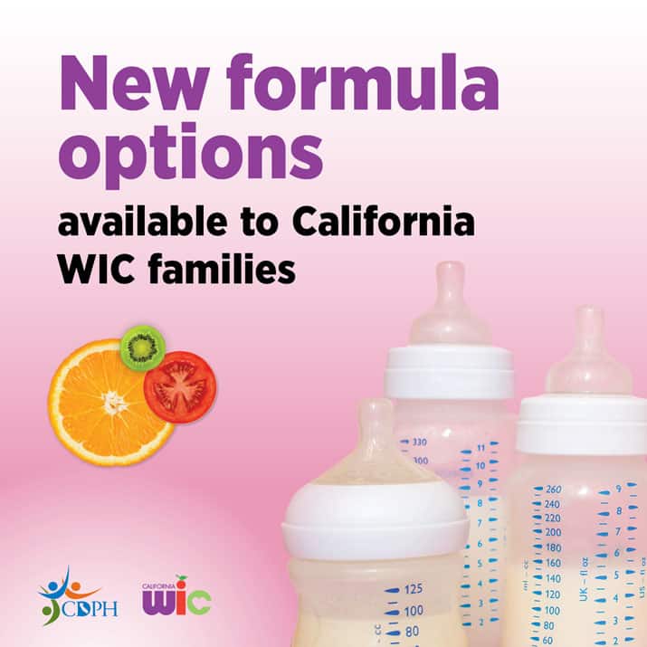 New formula options available to California WIC families