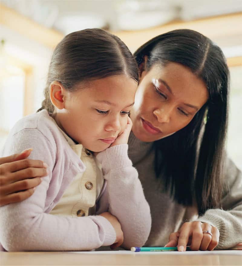Parent reading with child
