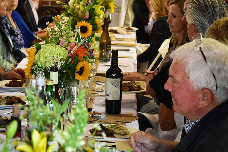people dining at an event